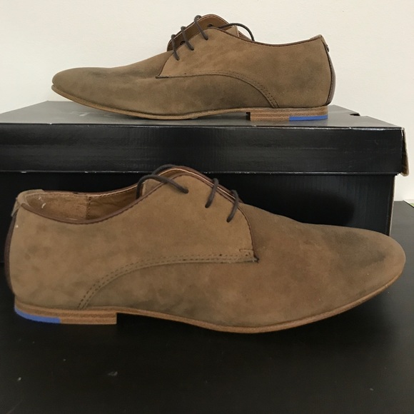 Topman Brown Suede Dress Shoes, Size 9 - Picture 3 of 3