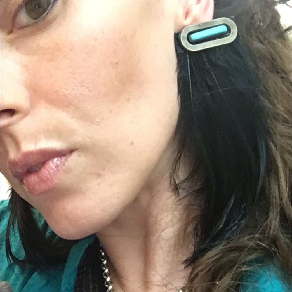 LARGE Feather Double Hole Statement Earrings!!!!!