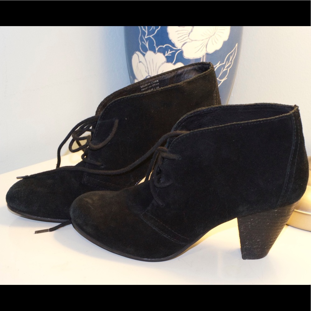 Suede black Aldo booties