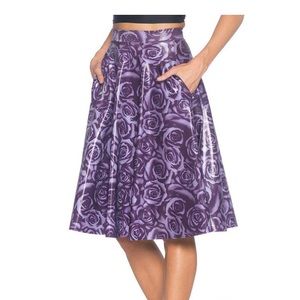 NWOT Blackmilk Imperial Rose Pocket Midi Skirt
