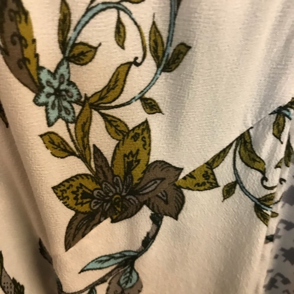 Free People Abbie Printed Mini Dress Ivory XS - Picture 3 of 8