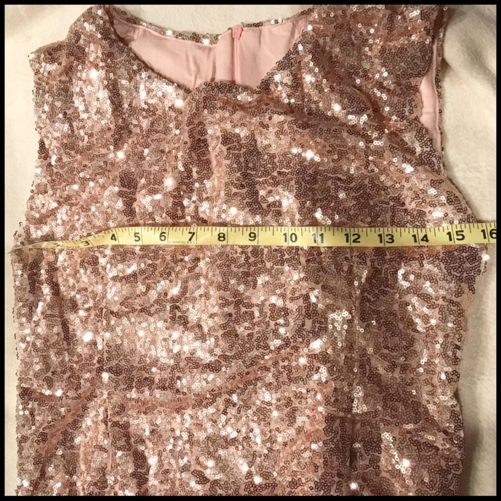 Rose Gold Hue Sequin Bodysuit - Picture 7 of 8