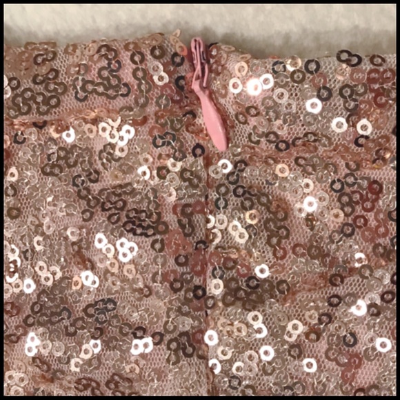 Rose Gold Hue Sequin Bodysuit - Picture 5 of 8