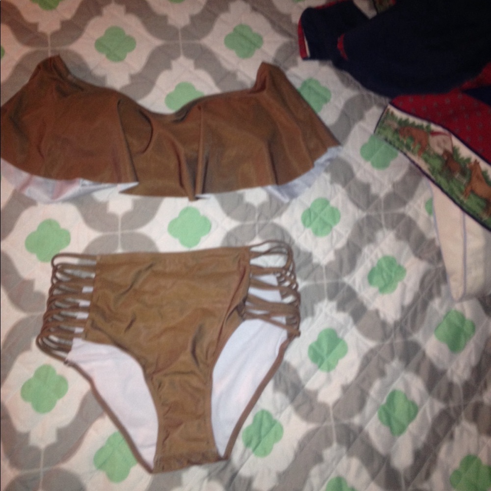 High wasted swim suite