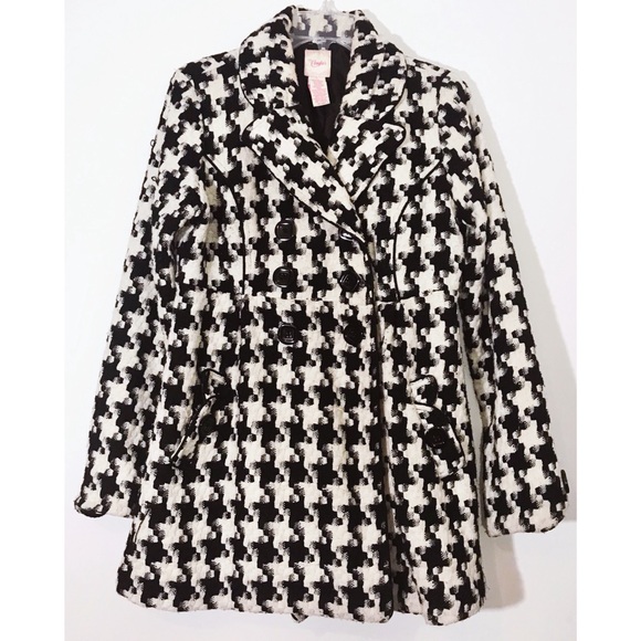 Candie's Jackets & Blazers - Elegant Houndstooth Coat with Lining _ L