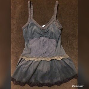 Free People Tie-dye Peplum Tank