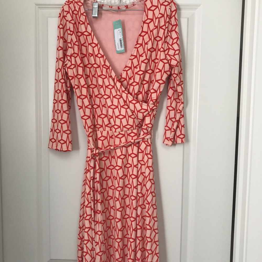 41 Hawthorn BNWT Geometric faux wrap dress