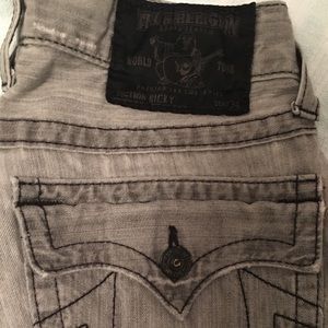 Men’s True Religion Smoke Gray Ricky jeans