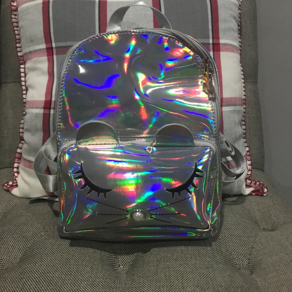Holographic cute mouse back pack!