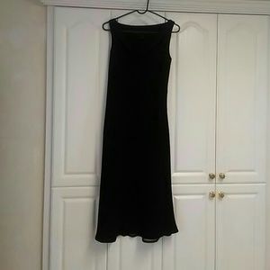 New The Limited womens long black sleeveless dress