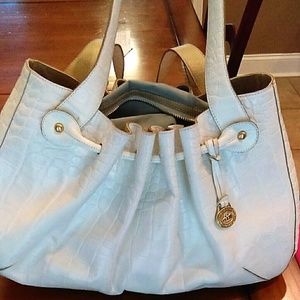 2008 Brahmin Elizabeth Handbag Winter White