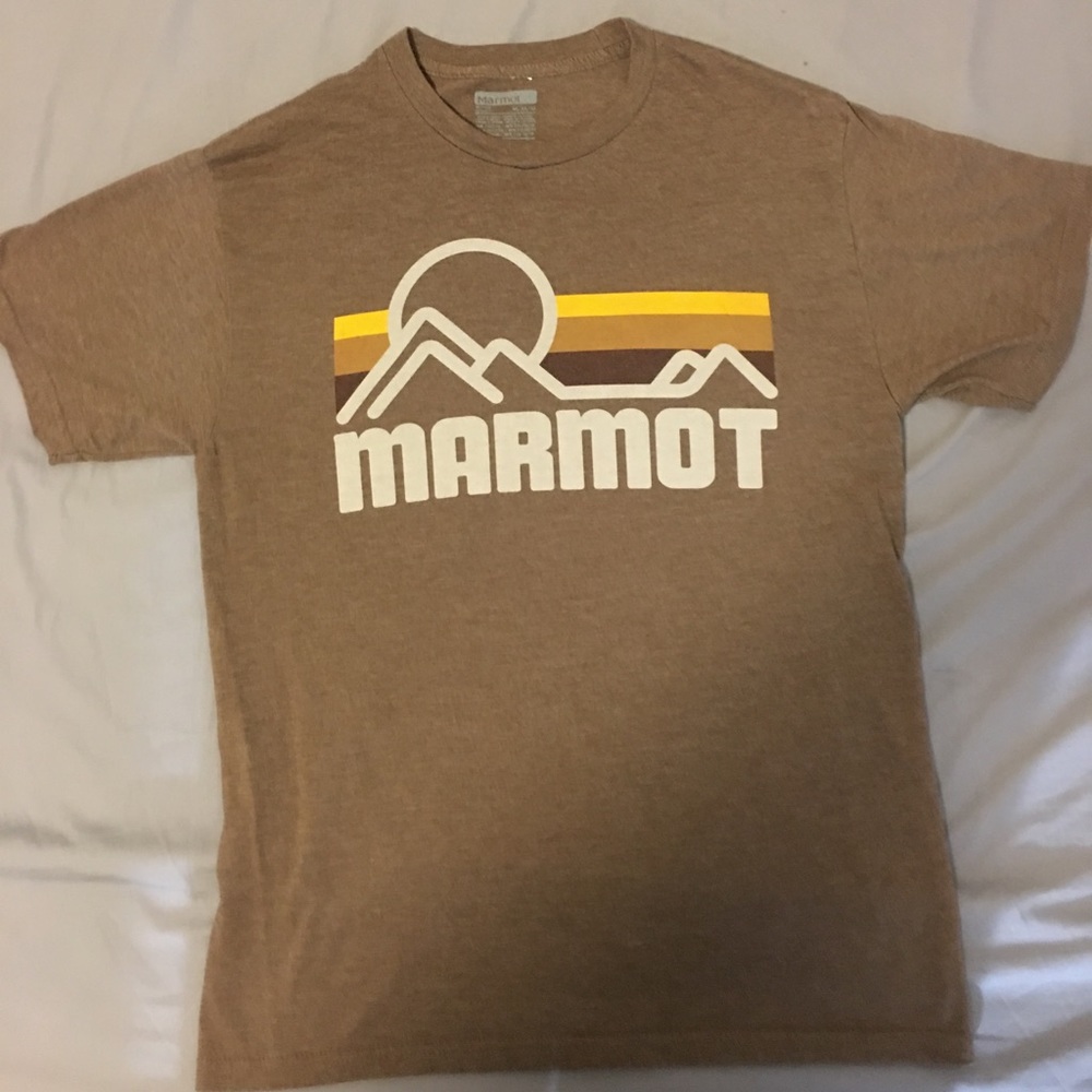 Brown marmot shirt