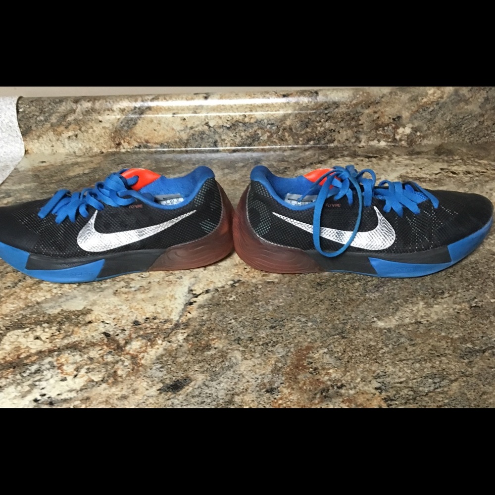Nike KD Zoom Flywire Black/Silver/Blue Men's Sz 9