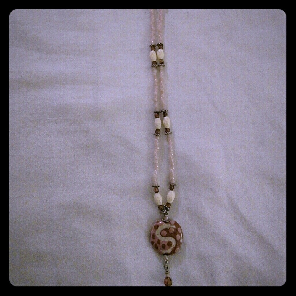 Beautiful kazuri bead necklace