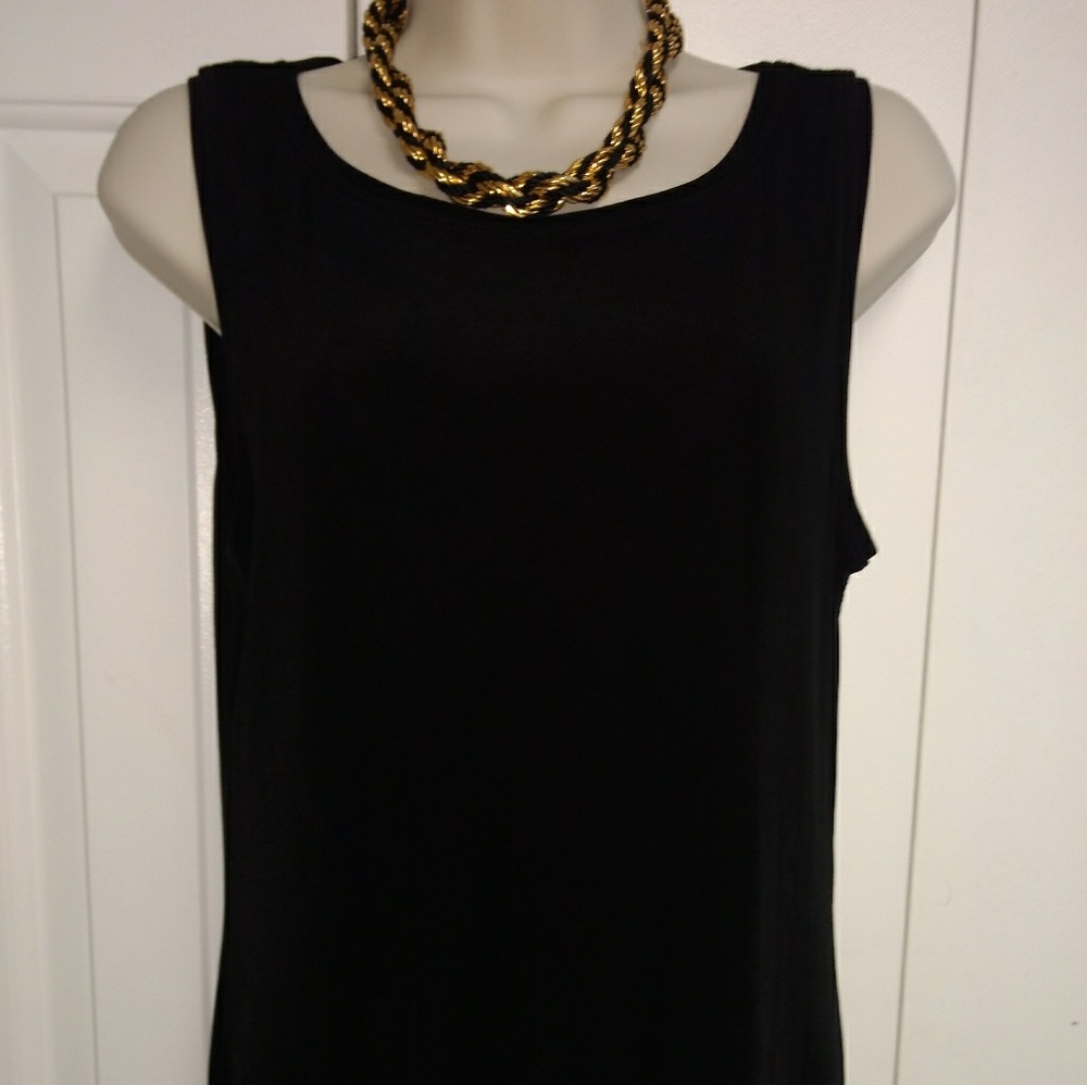 Chico's Classic Black Travelers Tank Top,  - Med