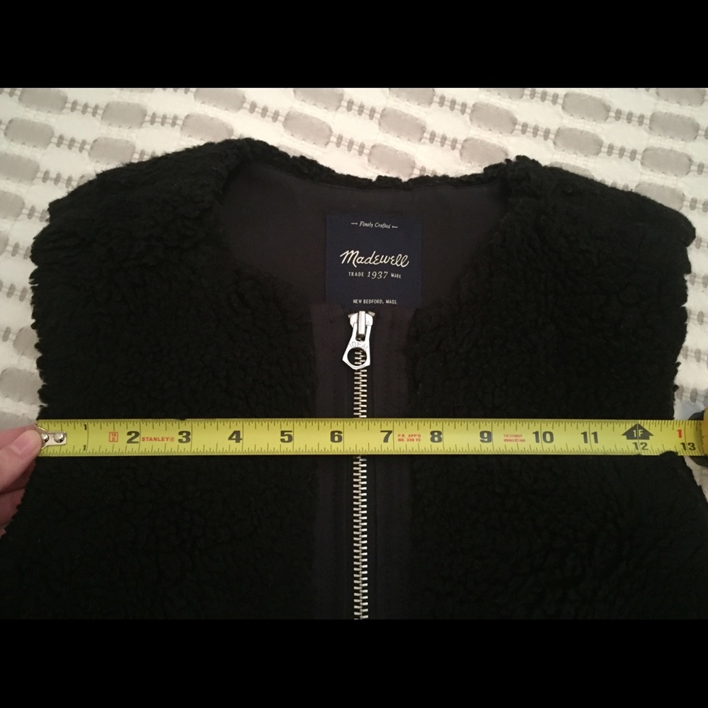 Black Madewell faux - fur vest - Picture 8 of 8