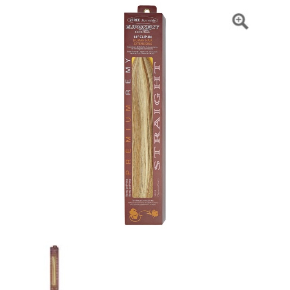 Euronext 14-inch Remy clip-in hair extensions