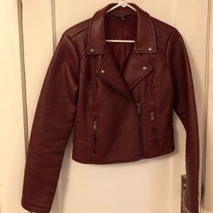 Cranberry Moto Jacket