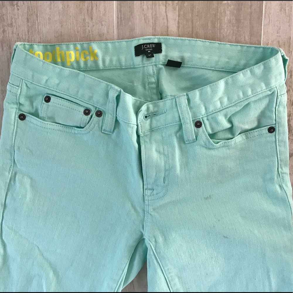 J.Crew Turquoise Skinny Jeans 27