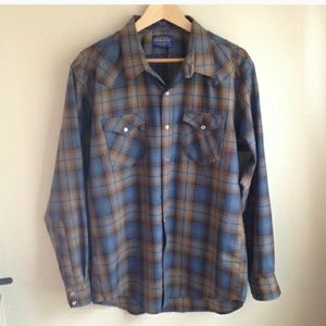 NWOT Pendleton 100% Wool Button Up Shirt