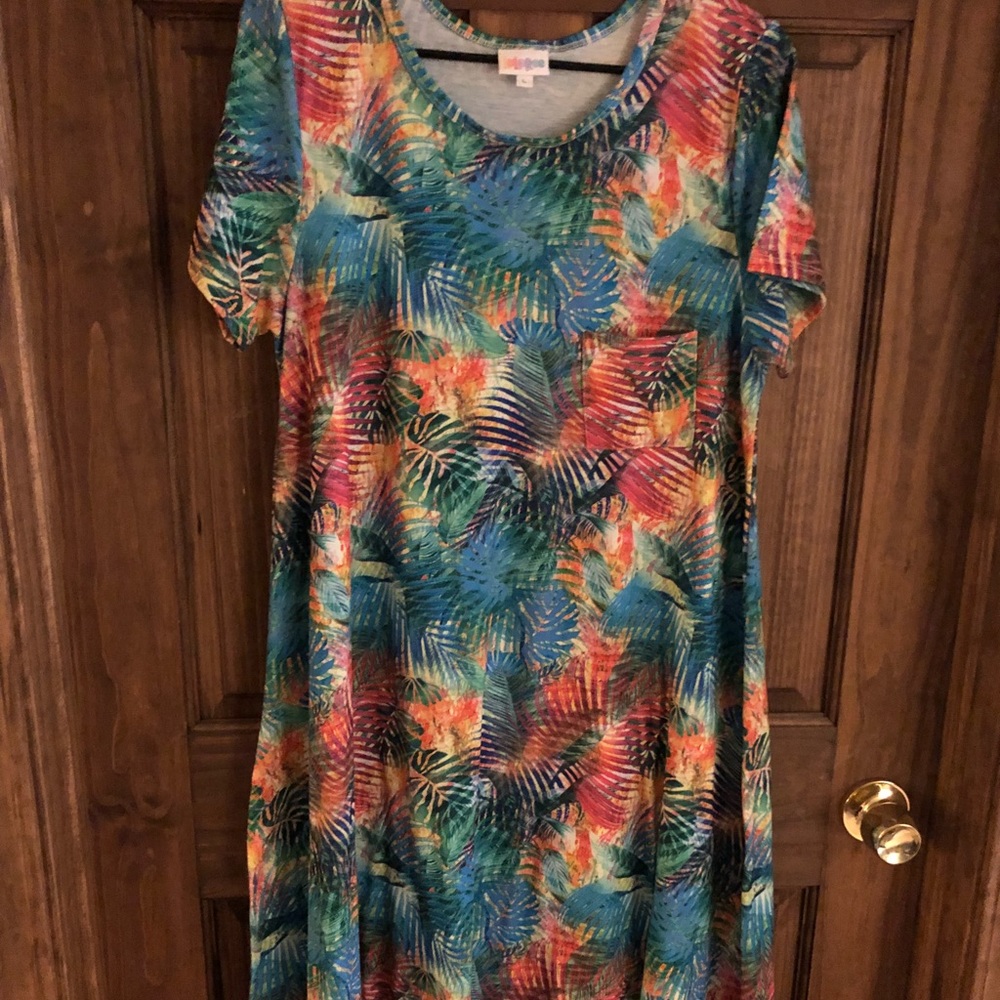 Large tropical print carly