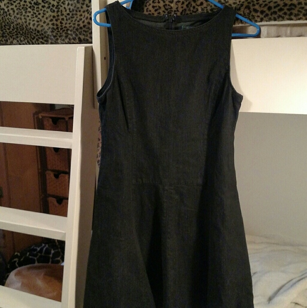 Ralph Lauren Jean Co. Dark Blk Fit & Flare Dress