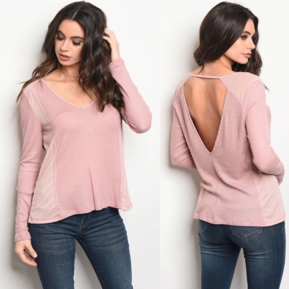 PRICE DROP😯🤗Ribbed Diamond Open Back Top NWT