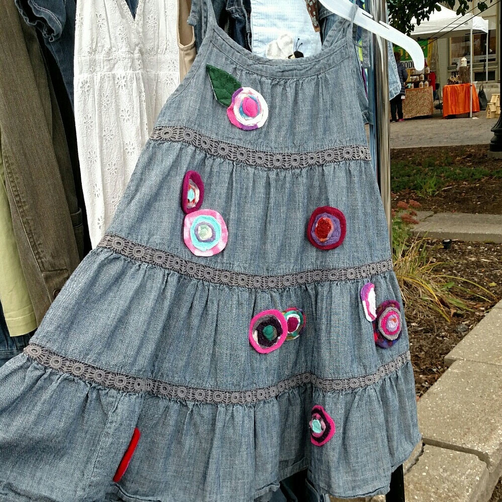 Old Navy Embellished Spaghetti Strap Swing Dress