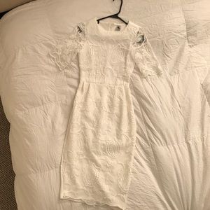 ASOS White Midi Dress