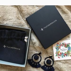 Tuckernuck Navy Dreamcatcher Earrings