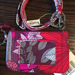 Vera Bradley Zip id Case And Lanyard, NWT