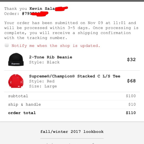 Supreme 2 tone rib beanie - Picture 2 of 2