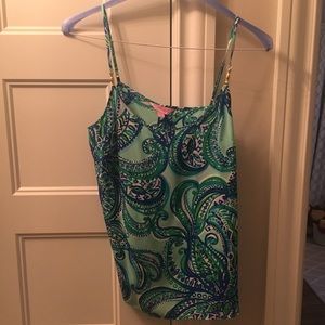 Medium Lilly Pulitzer 100% silk tank top