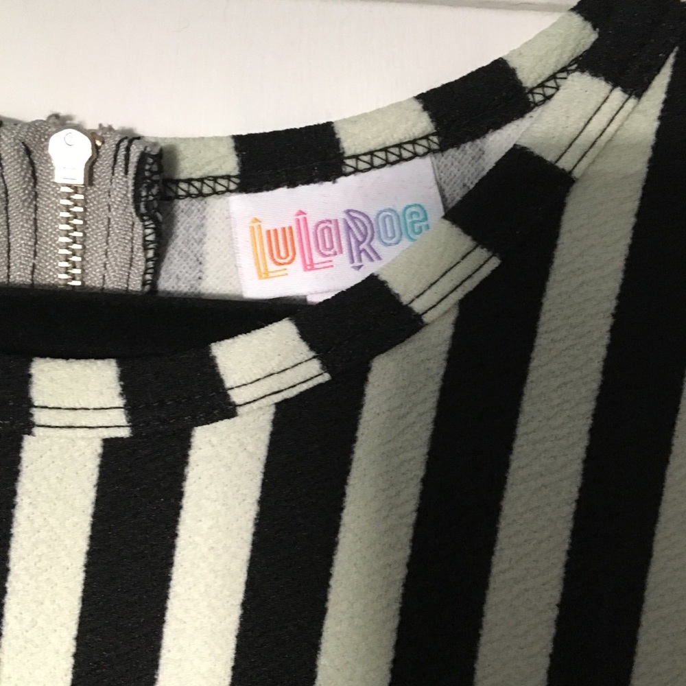 Lularoe Amelia Dress Black and washed off white