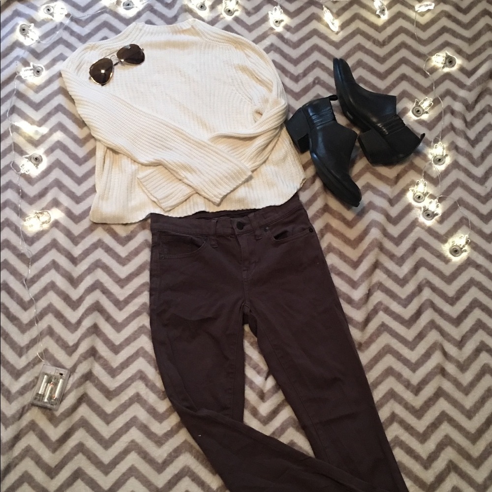 Madewell grey jeggings size 24