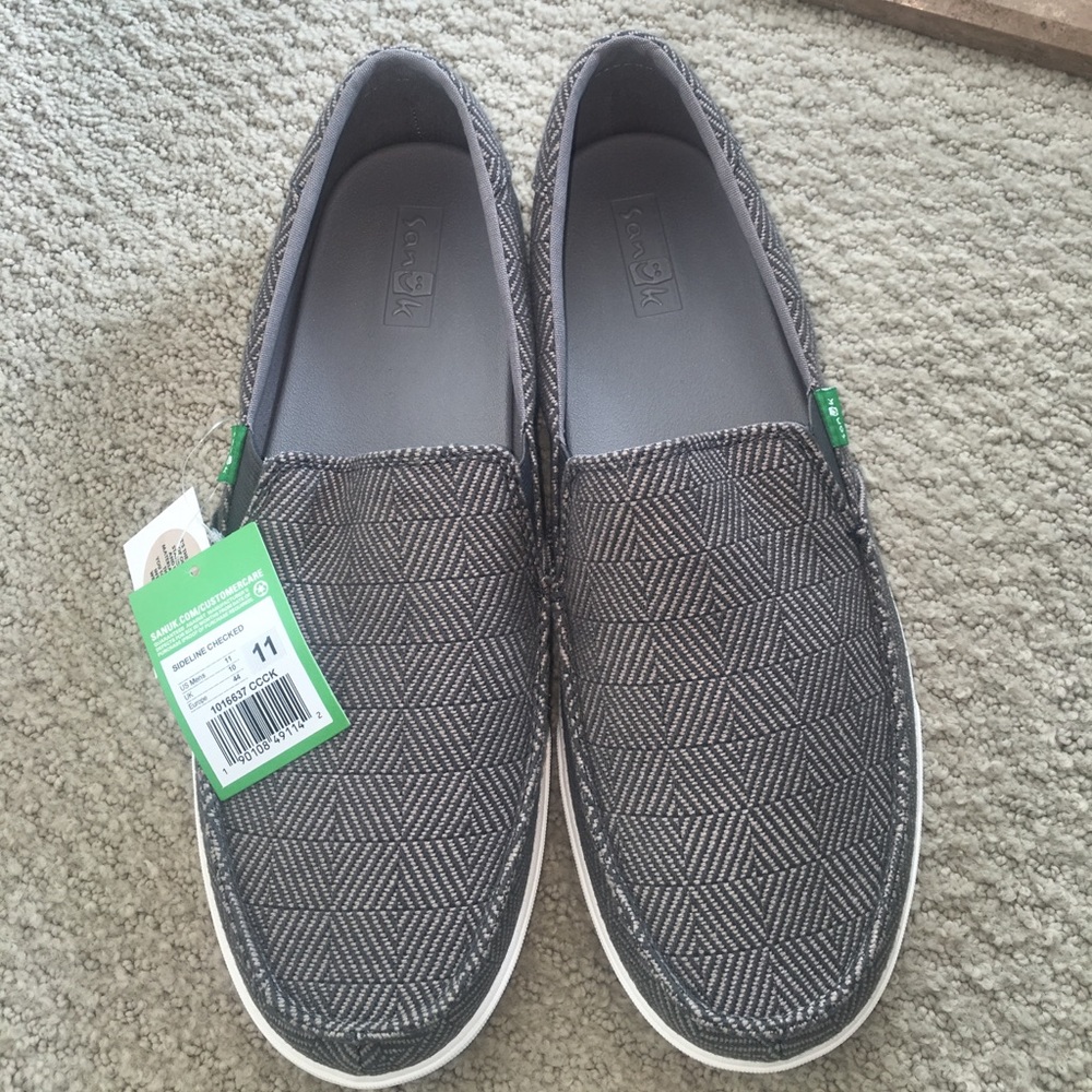 NEW! Sanuk Sideline Checked Men’s loafers