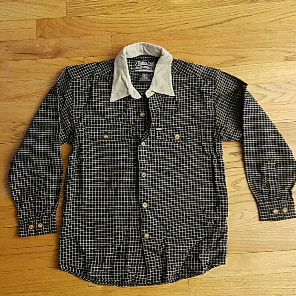 Boys long sleeve 100 % cotton corduroy neck
