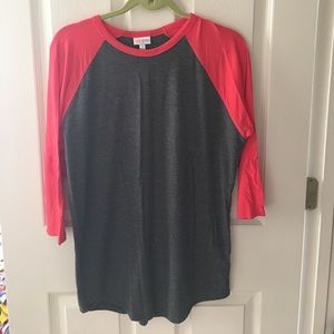 Luluaroe Randy grey red/orange