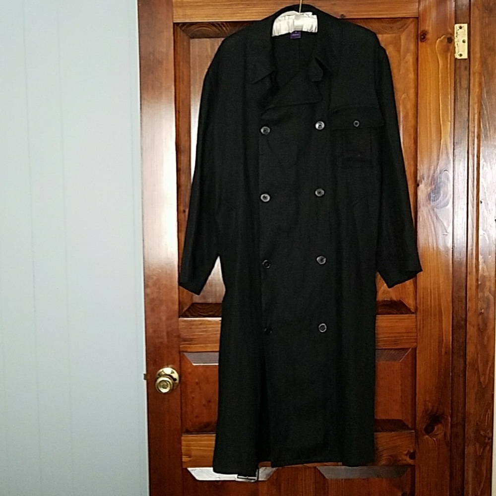 Ralph Lauren Linen Trench, Black