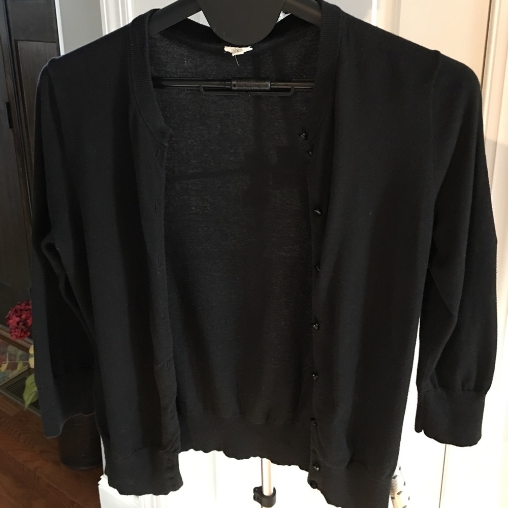 Jcrew Black Cardigan