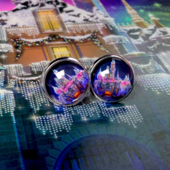 Magic Main Street Jewelry - Lighted Disneyland Castle Earrings