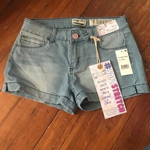 Extra soft denim shorts