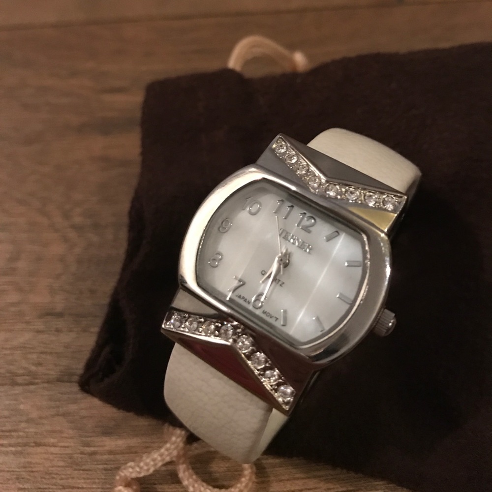 NWOT White & Silver Watch