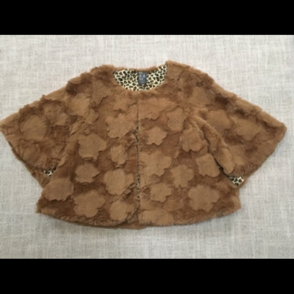 Zara Faux Fur Cape for 2 year old.