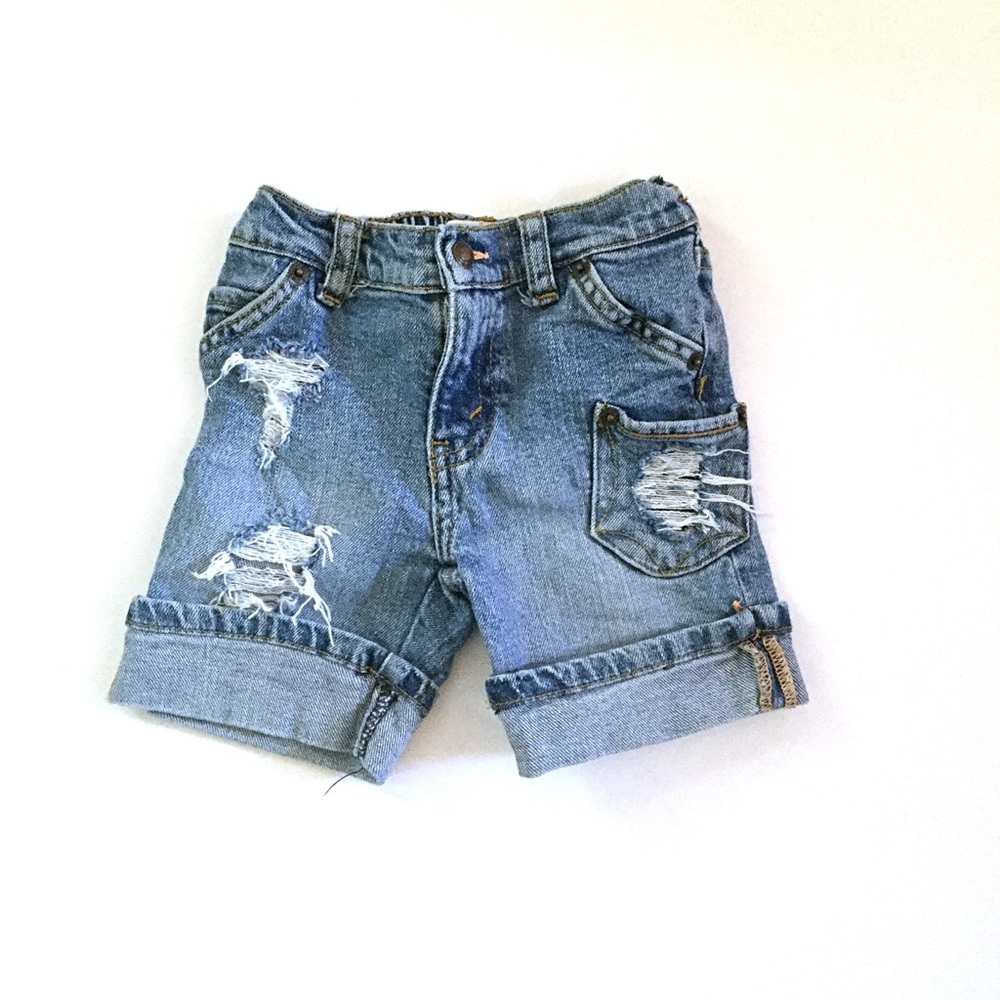 Girls’ Distressed Denim Shorts 12M