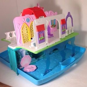 LITTLE MERMAID Under The Sea Fold Out Play castle (little figure not included)