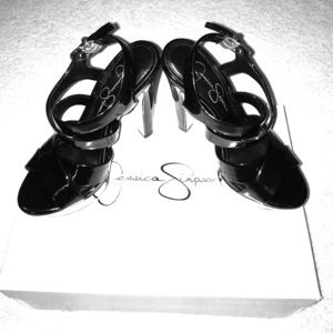 Jessica Simpson patent leather sandals- Like New!