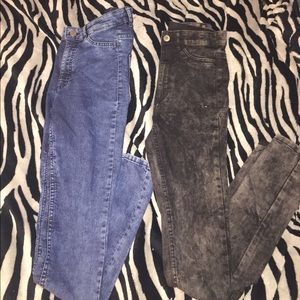 H&M High Waisted Divided Jeans Bundle