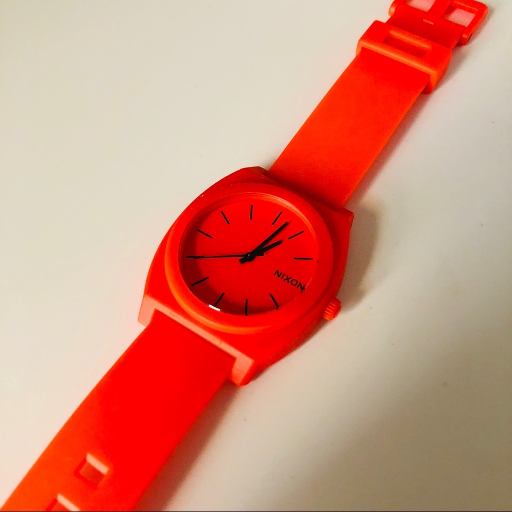 Neon orange Nixon Watch
