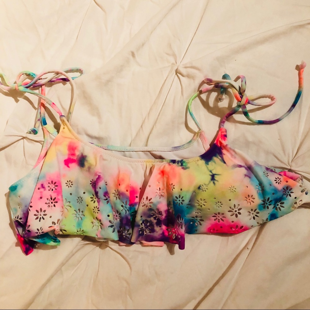 Floral PINK bikini top